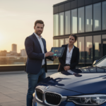 man säljer sin bil