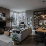 modernt hem, manlig trendig inredning